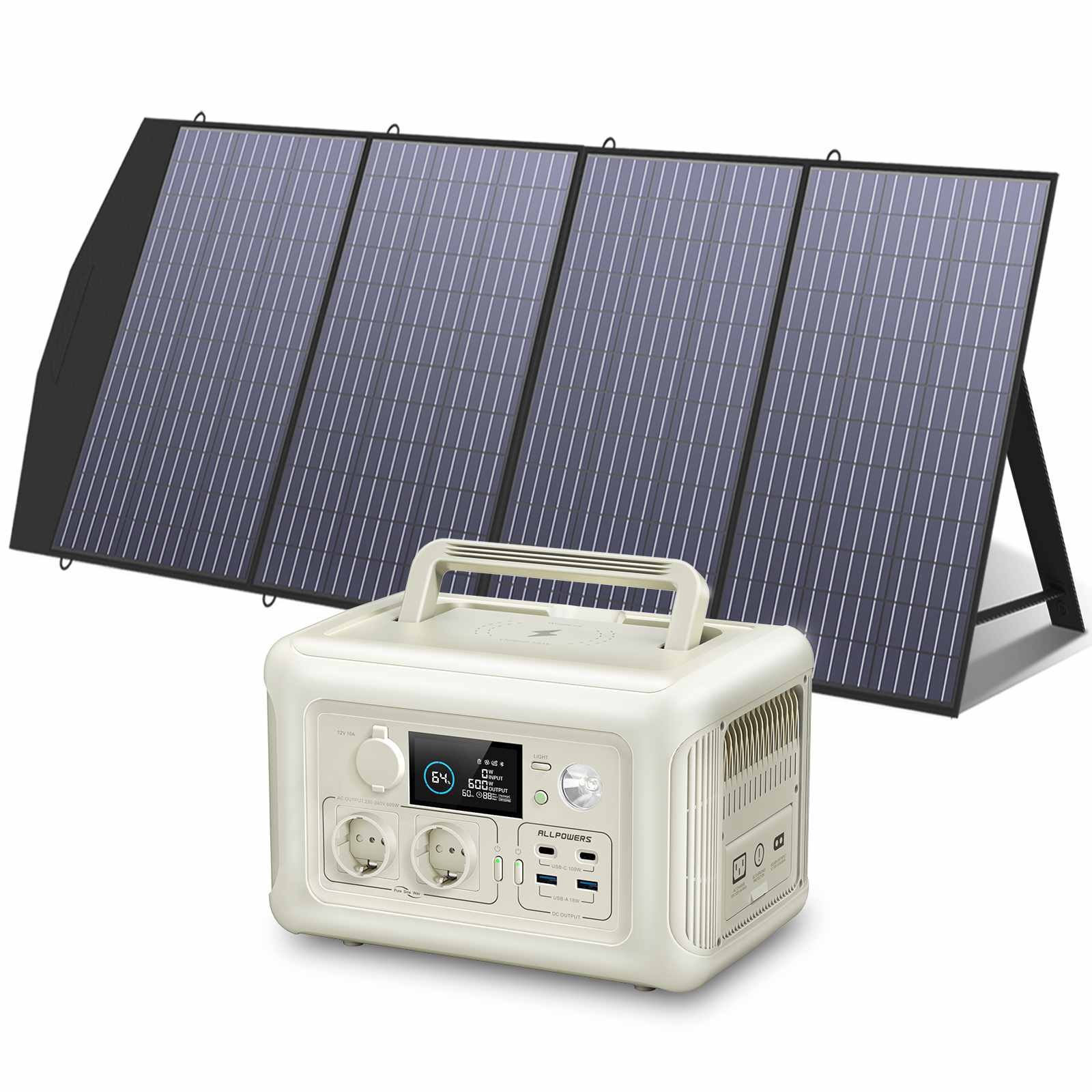 Przenośna Stacja Zasilania 600W 299Wh Akumulator LiFePO4 ALLPOWERS R600 - Image 11