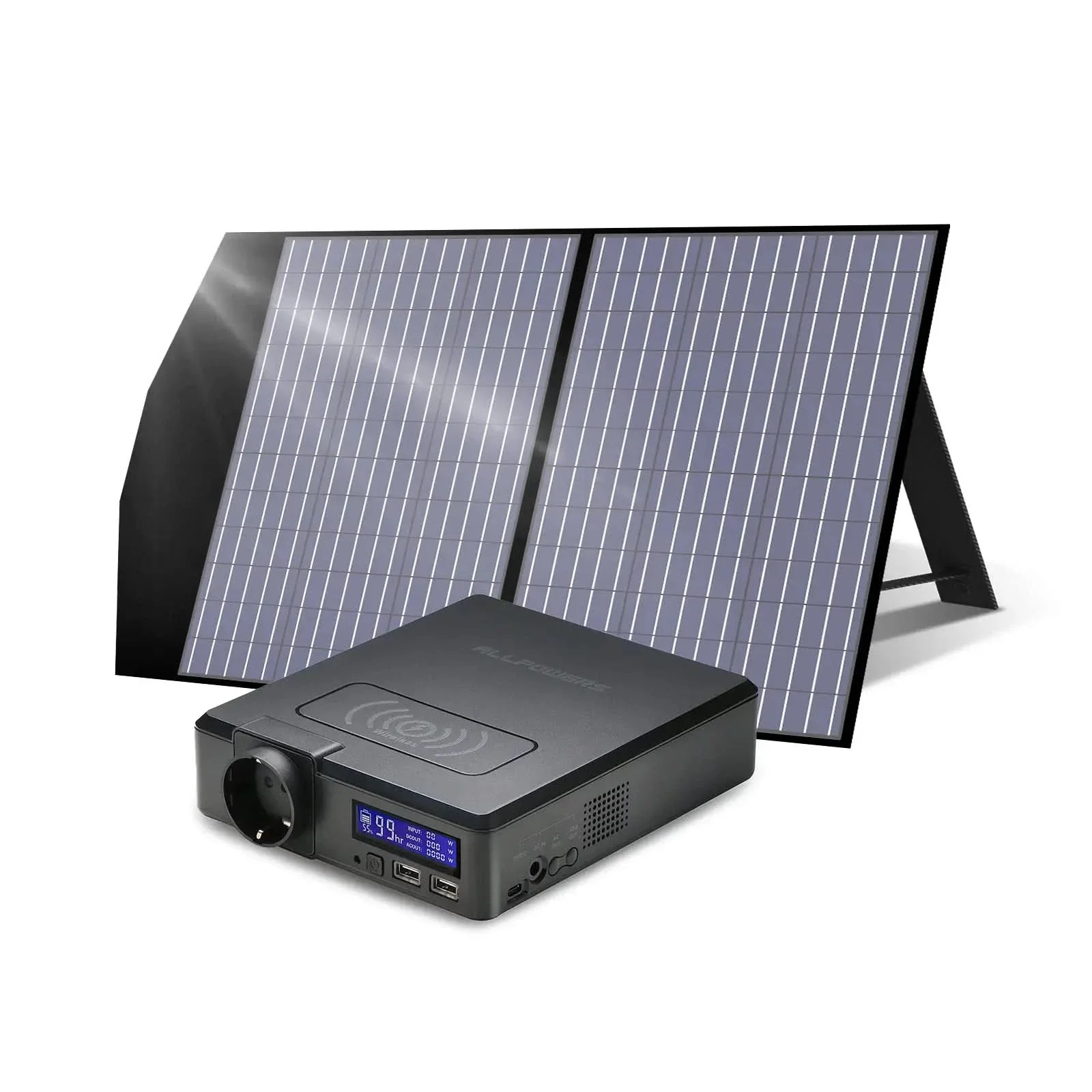 ALLPOWERS Zestaw Generatora Słonecznego 200W (S200+SP027 100W Panel Słoneczny)