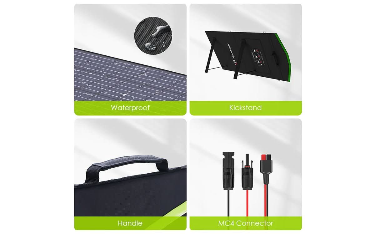 ALLPOWERS Zestaw Generatora Słonecznego 200W (S200+SP027 100W Panel Słoneczny) - Image 11
