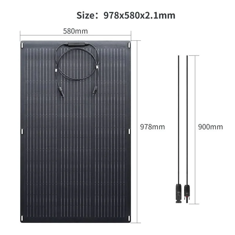 ALLPOWERS Zestaw Generatora Słonecznego 2400W(S2000 Pro + SF100 100W Elastyczny Panel Fotowoltaiczny) - Image 7