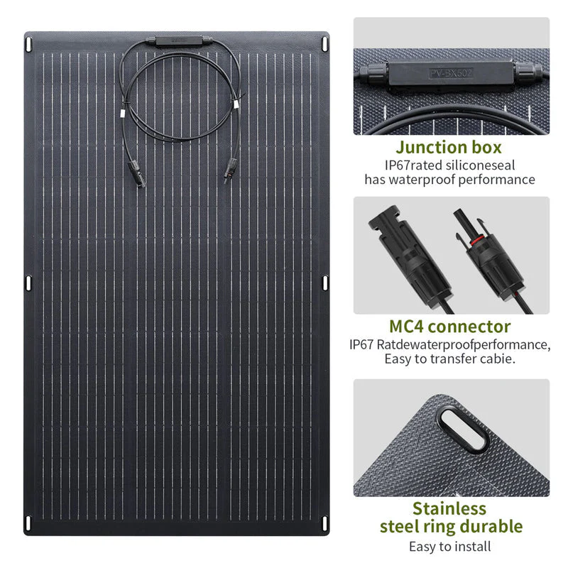 ALLPOWERS S700 Przenośna Stacja Zasilania 700W 604Wh (S700 + SF100 Flexible 100W Solar Panel) - Image 9