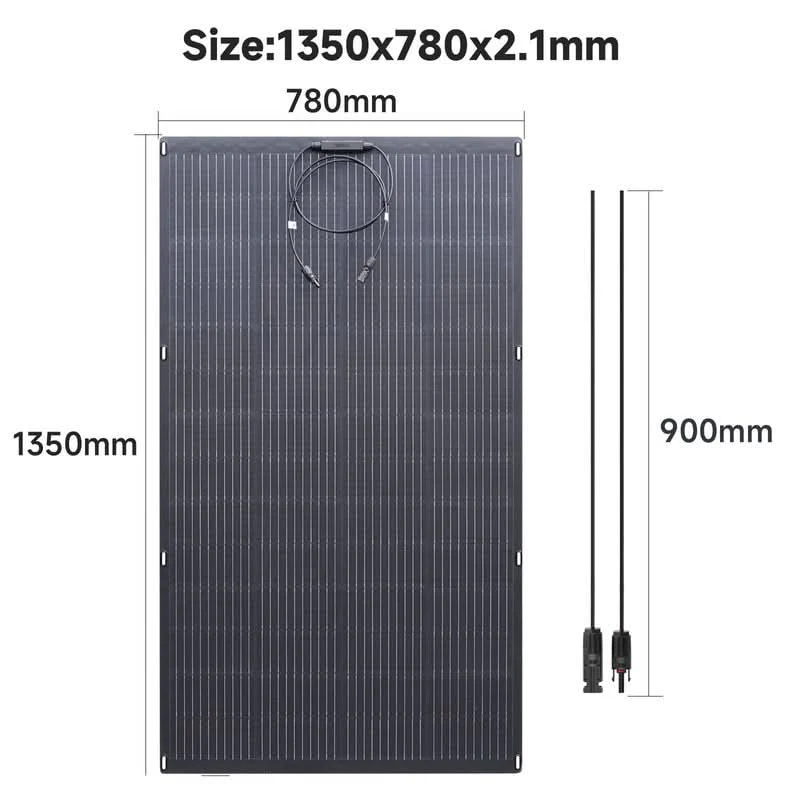 ALLPOWERS Zestaw Generatora Słonecznego 2500W (R2500-V2+SF200 200W Elastyczny Panel Fotowoltaiczny) - Image 9