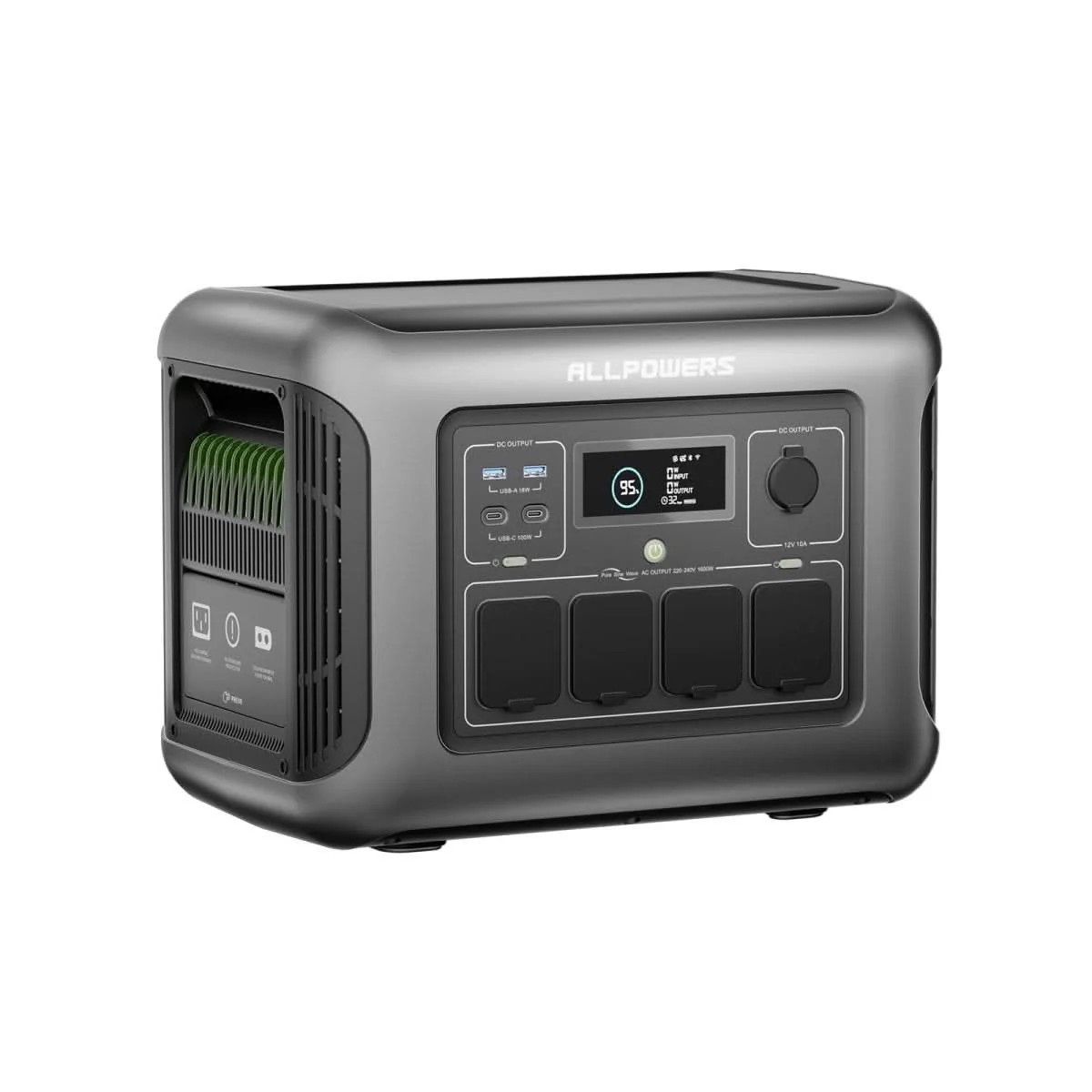 ALLPOWERS R1500 LITE Stacja Zasilania 1600W 1056Wh Akumulator LiFePO4 - Image 4